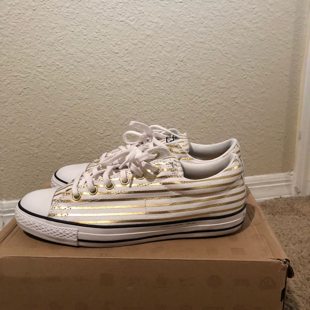 Converse X Fragment CTS OX Gold Metallic Stripe